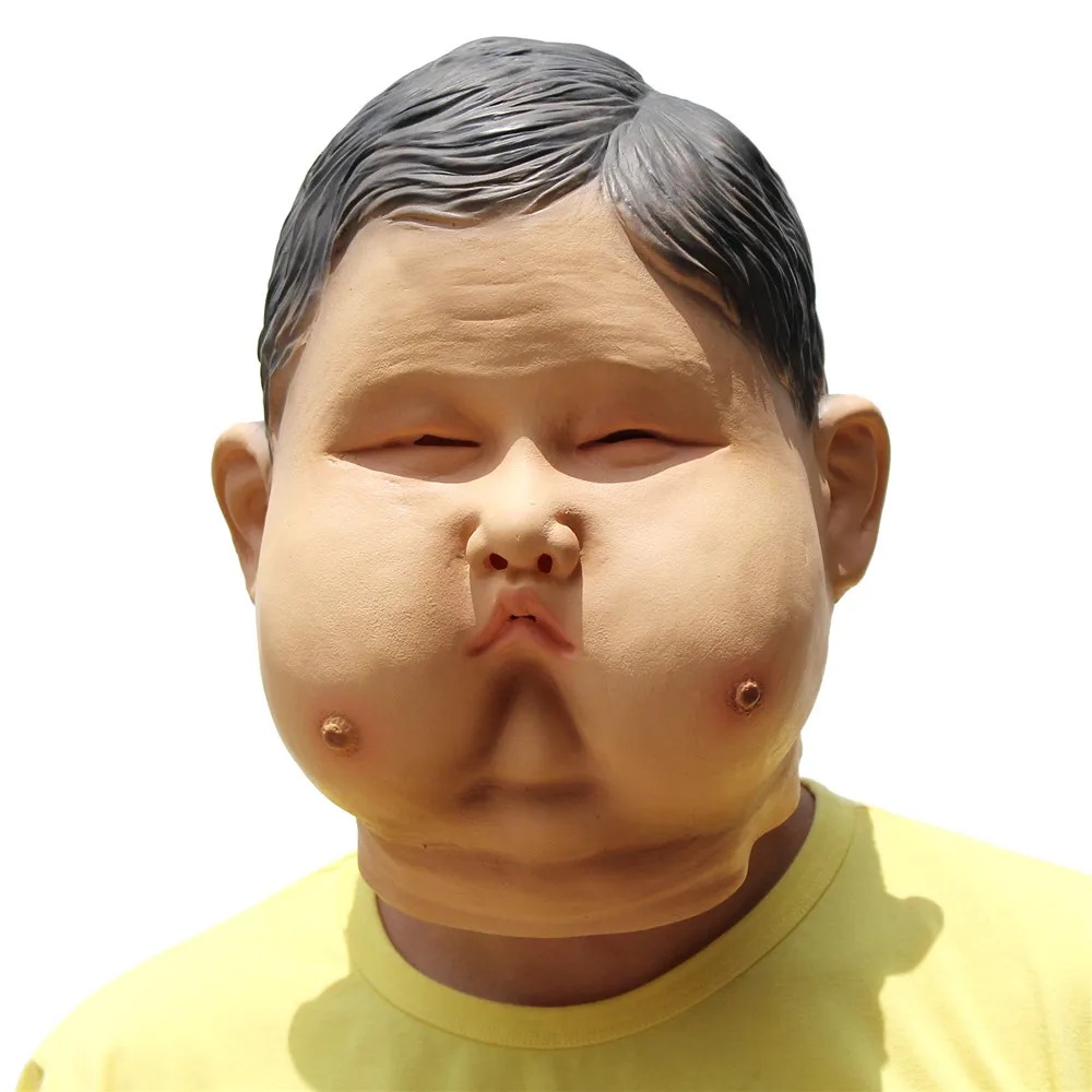 Латексная маска для лица, веселая маска для вечерние для Хэллоуина и вечеринки