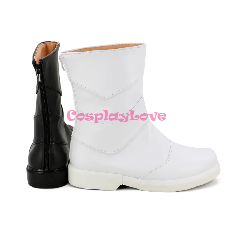 Masked Rider Kamen Rider Double Fangjoker White Black Cosplay Long Boots Leather Shoes Custom Made for Unisex CosplayLove (1)
