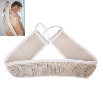 

Natural Loofah Bath Rub Brush Exfoliate Pull Back Strip Rub Back Belt Chopping Band Bath Towel