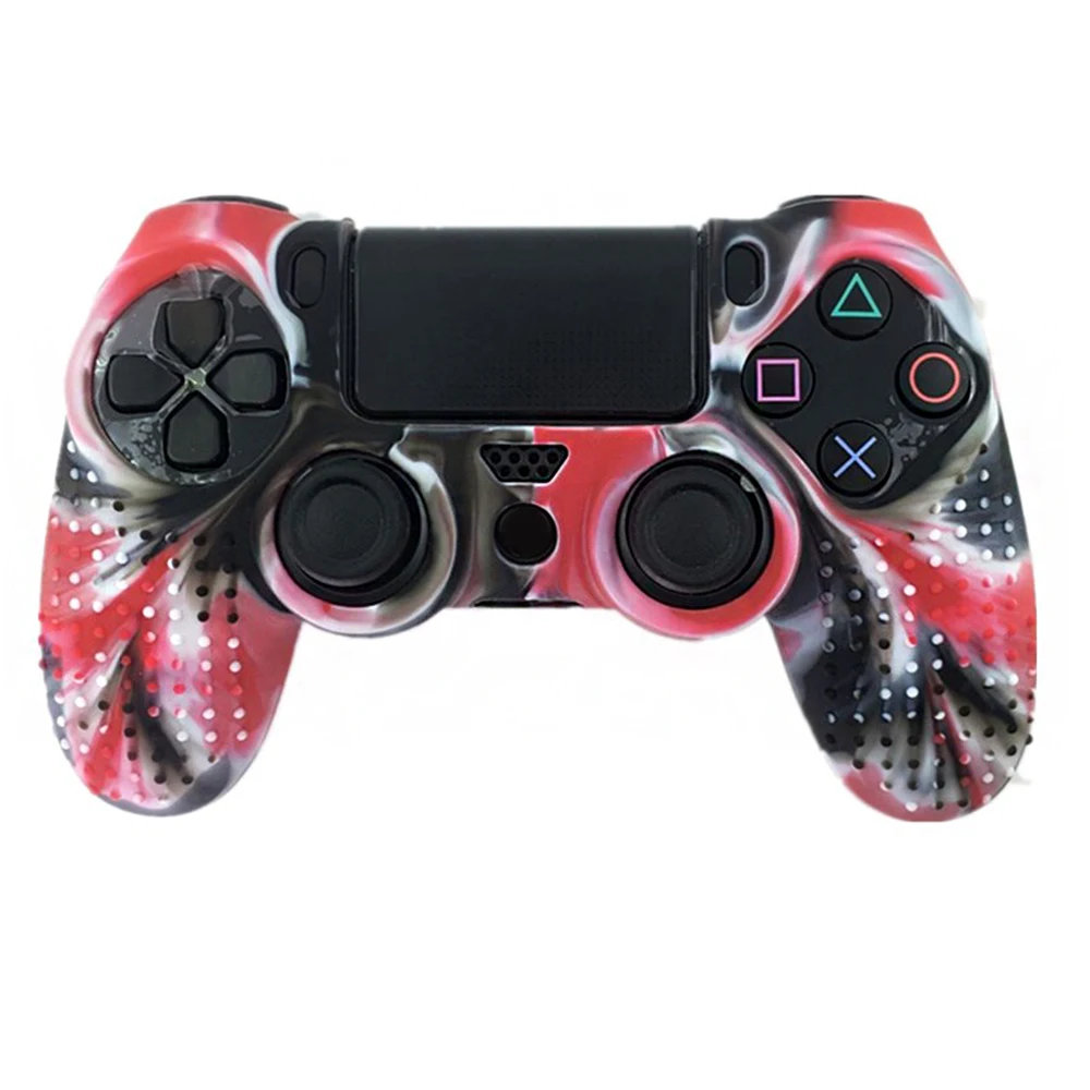 8 цветов Противоскользящий Силиконовый чехол для sony playstation Dualshock 4 PS4/Pro/тонкий контроллер аксессуары и ручка