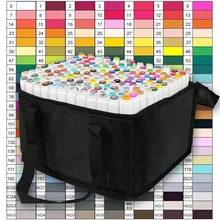 Двуглавый эскиз масляной спиртовой основе маркеры 168 Цвет художественные Маркеры Набор для анимации манга рисования ручки принажности для письма