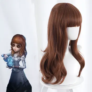 

Fifth Personality Dance Girl Scissors Hand Edward Joint Gold Yellow Brown Micro Volume Cos Wig Anime Game Cosplay Women Wig Hair