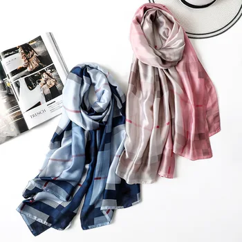 

Luxury Brand Spring Autumn New Style Warming Scarf Women Vintage Shawl Sun-resistant Beach Towel Soft chiffon hijab scarves