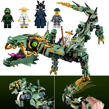 

New Ninja dragon pattern, building block, toy, compatible with Leping City brix, children's toy