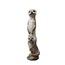 Украшение для дома и сада на открытом воздухе Hahako Meerkat Mongoose ремесло микро Ландшафтный Смола животное моделирование новоселье подарок M2954