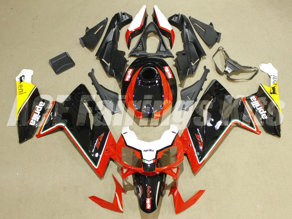 

TOP Injection mold Fairing Kit Fit for Aprilia RS125 06 07 08 09 10 11 RS4 RSV 125 2006 2009 2011 Fairings set cool black red