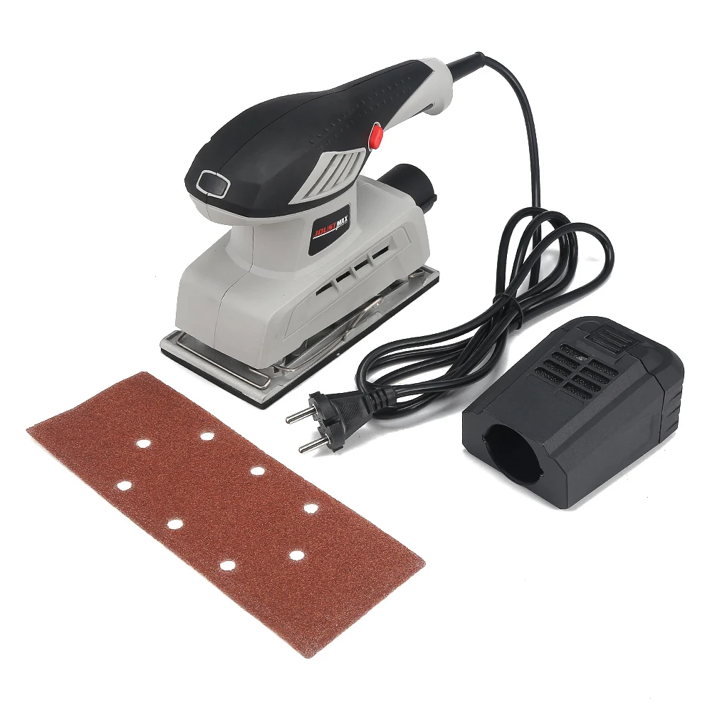 200w 12000rpm Electric Sander Metal Polisher Grinding Machine Woodworking Tool With Dust Box