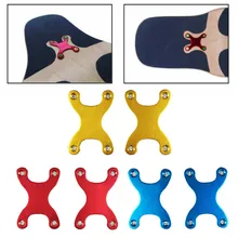 2pcs Aluminium Alloy Skateboard Deck Anti-Subsidence Washer Pad H-Type Deck Protective For Road Longboard Speed Racing Downhill