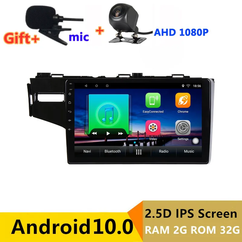 2 din android 10 автомобильное радио авто стерео для honda fit jazz 3 GP 2014 15 16 17 2018 навигация GPS DVD