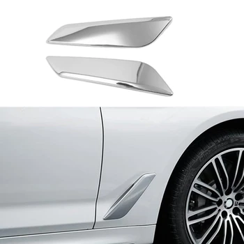 

Chrome Front Side Fender Vents Air Outlet Cover Trim For-BMW 5 SERIES Sedan (G30) 530I 530E 540I M550I 2017-2020