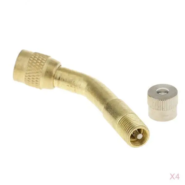 Tyre Valve Extension 135 Degree Angle Adaptor Motorcycle Tyre Wheel Stem x4