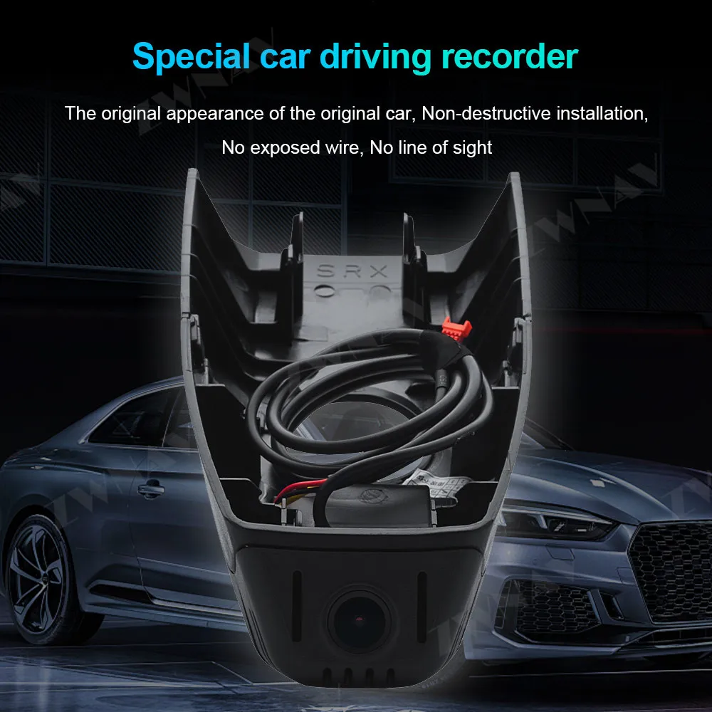 Скрытый HD рекордер для вождения, предназначенный для Candillac SRX 2012- DVR Dash cam Автомобильная фронтальная камера WIfi