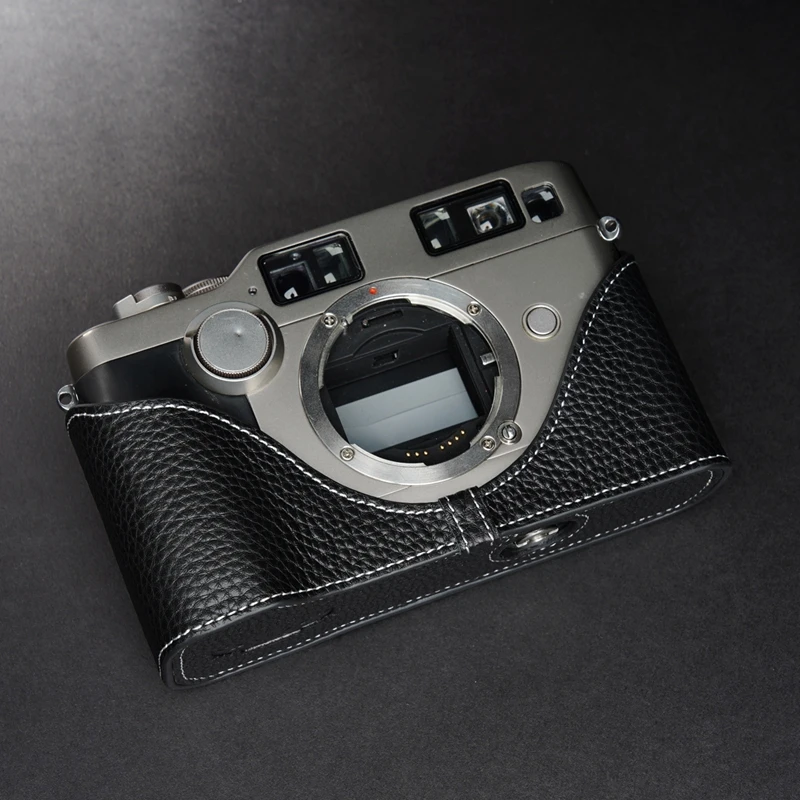 handwork Photo Camera Genuine leather cowhide Bag Body BOX Case