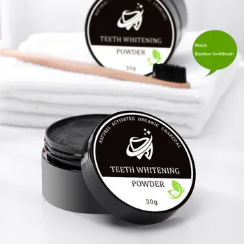 

30ml Bamboo Charcoal Teeth Whitening Set Toothpaste Strong Whitening Tooth Powder Oral Hygiene