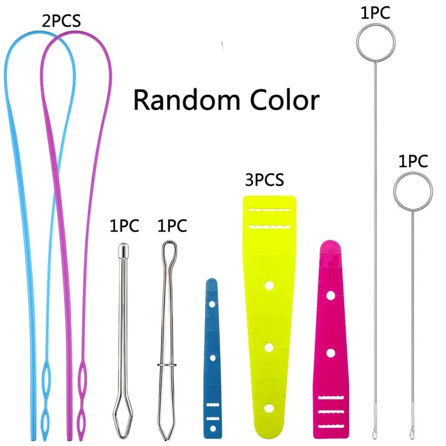 9Pcs DIY Drawstring Threader Set Sewing Loop Turner Hook & Tweezers Sewing Tools 9Pcs DIY Drawstring Threader Set Sewing Loop Turner Hook & Tweezers Sewing Tools