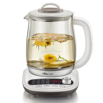 

D,Health Pot Automatic Glass Kettle Scented Tea Boil Teapot 16 Functions 1.8L Insulation Reservation Adjustable Firepower B18P1