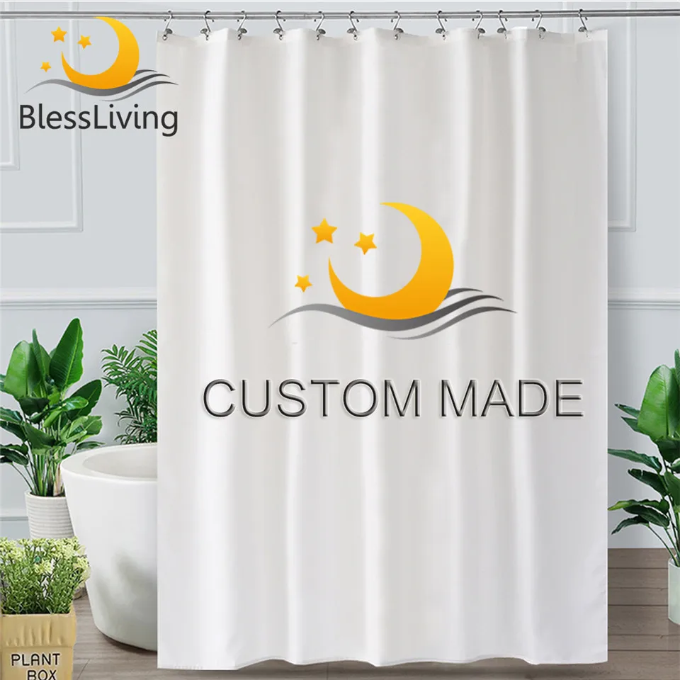 Занавеска для душа сделанная на заказ водостойкая с крючками | Дом и сад