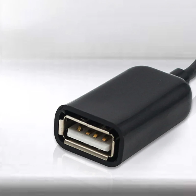 Micro USB 2 0 OTG Кабель адаптер для Samsung Android черный 20 см подходит флеш накопителя мыши