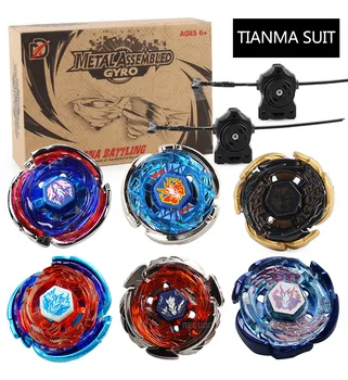 

2020 Free Shipping 4D Beyblade Burst Metal Fusion(6pcs Beyblade 2pcs Launcher beyblade Original Package Box) as Children's Toys
