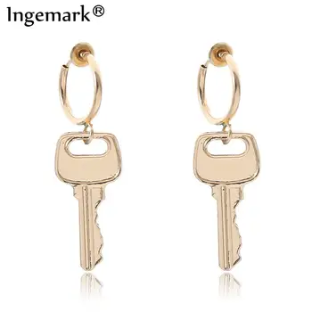 

Punk Boho Small Key Lock Pendant Drop Earrings Women Kpop Minimalism Simple Earrings Fashion Jewelry 2020 Aesthetic Accessories