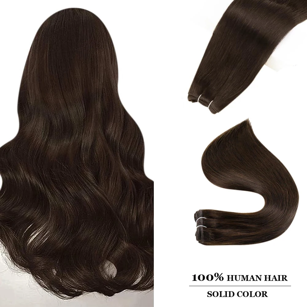 Get This Hair-Extensions Weft Human-Hair Double-Wefted-Hair Ugeat 100G Sew-In Pure-Color 100%Real bVnoOW0bw