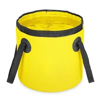 Cubo de agua plegable portátil, bolsa de almacenamiento impermeable de 5 galones (20L)