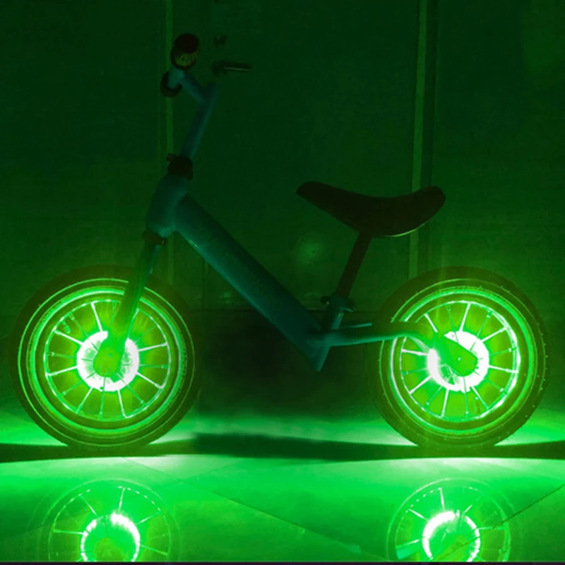 Green Умный светодиодный светильник-концентратор для велосипеда, независимый дизайн, велосипедное колесо, светильник для горного велосипеда, детский декоративный светильник, зарядка через USB - Цвет: Green