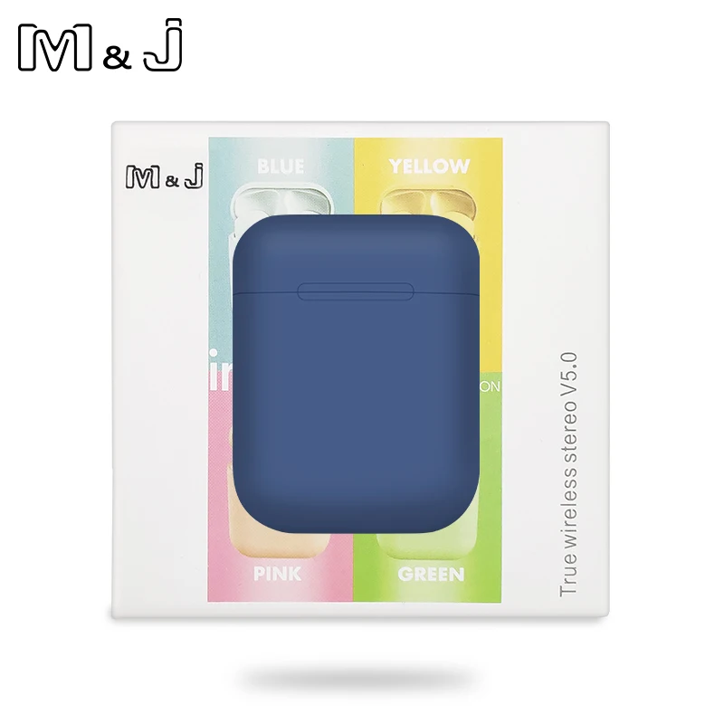 

Dropshipping Original Macaron 12 TWS Bluetooth 5.0 wireless Earphone Double Call Stereo Smart Touch Earphones For iPhone xiaomi