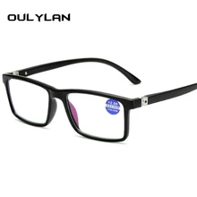 Oulylan, анти-синий светильник, очки для чтения, для женщин, мужчин, светильник, вес, анти-радиация, Пресбиопия, очки, уплотнитель диоптрий+ 1,0 1,5 4,0