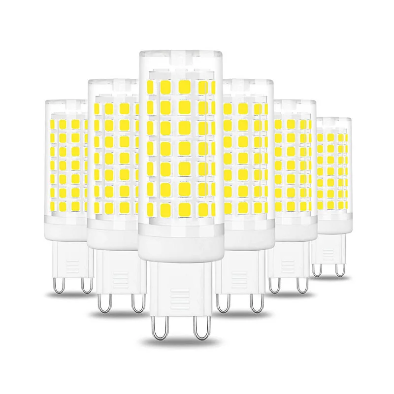 

10PCS G9 LED Bulb 5W 7W 9W 12W 15W Light Bulb AC 220V LED Lamp SMD2835 LED Spotlight Chandelier Replace Halogen Lamps