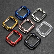 DIMU мягкий прозрачный протектор для часов чехол для Apple Watch Series 4 5 40 мм 44 мм цветной тонкий ТПУ чехол для iWatch 4 5