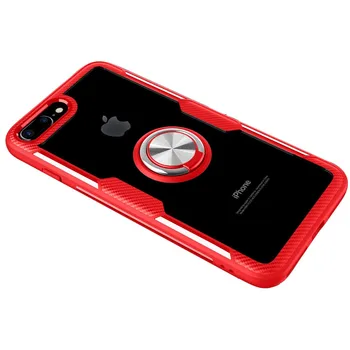 

Transparent case with Ring for Apple Iphone 7 Plus/8 Plus Red