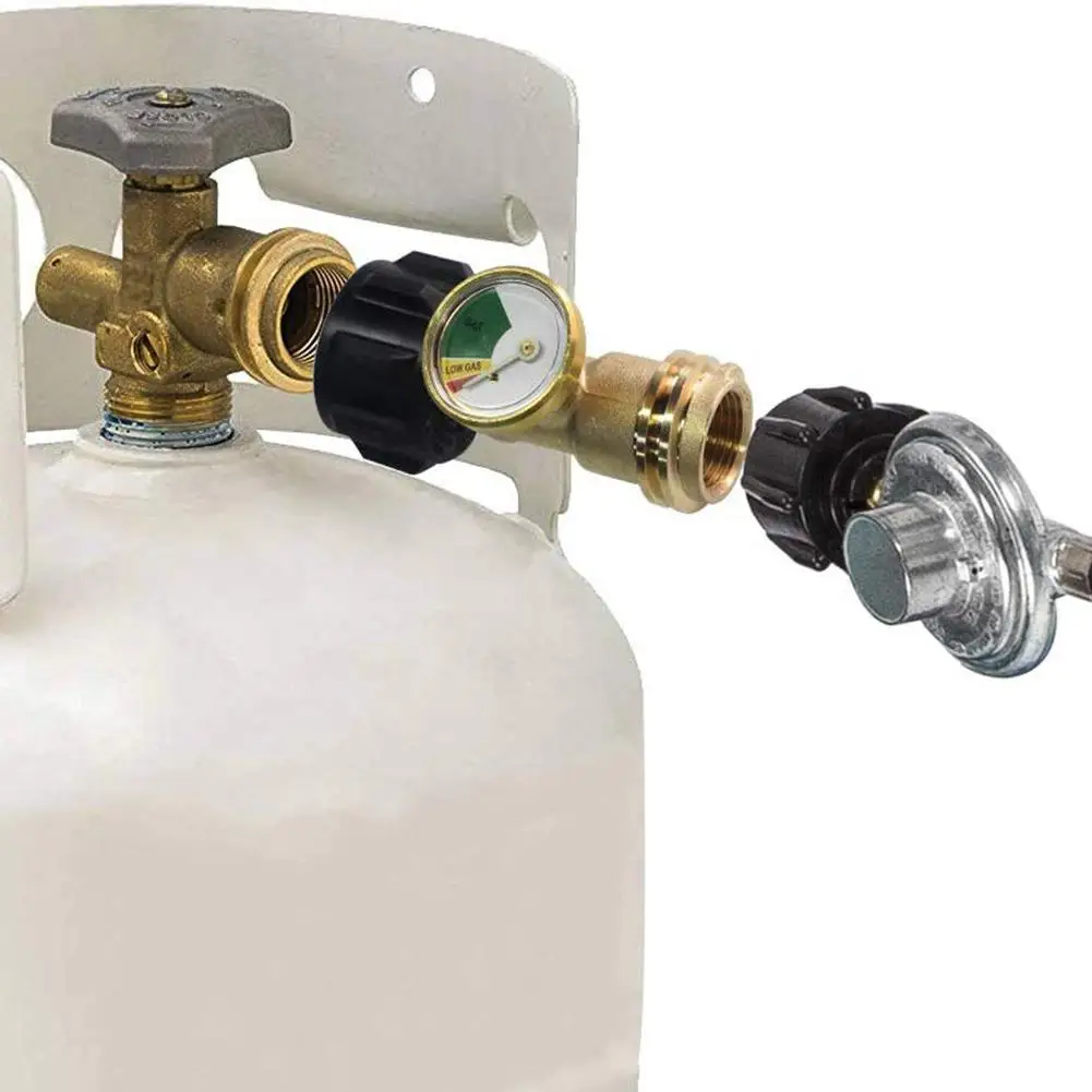 Propane Tank Gas Pressure Meter Leak Detector Universal ACME/QCC1/Type1 Connection For RV Camper Cylinder BBQ Grill | Инструменты