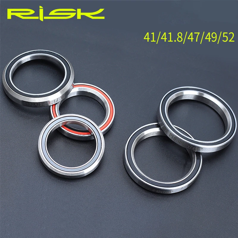 RISK Bike Headset Bearings 41/41.8/47/49/51/52mm MTB Road Bicycle Headset  Bearing Repair Steel Parts Bike Accessories