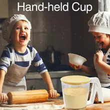 Ручной сито для муки пищевой ПП просеиватель порошок выпечки Кондитерские инструменты DIY пшеничный торт сито для муки/шейкеры