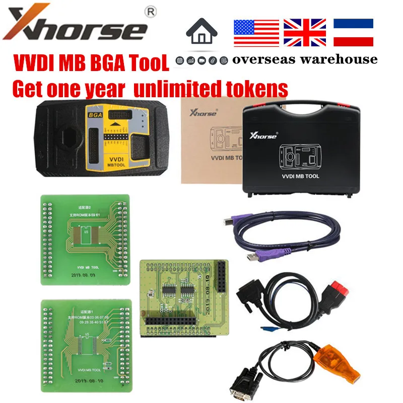 Оригинальный инструмент Xhorse V5.0.5 VVDI MB BGA для программирования ключей Benz включая