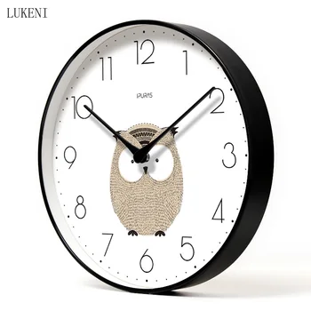 

Owl Classic Silent Wall Clock Ten Inch/ Twelve Inch/ Fourteen Inch Home Decor Wall Decor