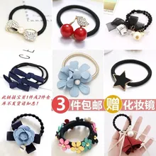 Эластичный пояс в виде конского хвоста для девочек 1,00-9. 99 юаней лента для волос простая Роза для взрослых с резиновой лентой