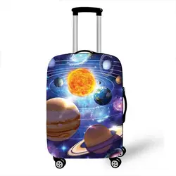 Космический Принт высокая эластичная багажная Защитная крышка аксессуары для путешествий для 18-32 дюймов чемодан багажная сумка на
