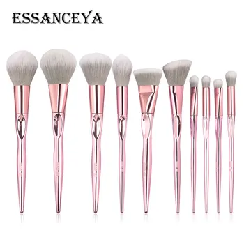 

ESSANCEYA 5-10 pcs Makeup Brushes Set Blusher Foundation Eyeshadow Make Up Brushes Kit Professional Travel Make Up Tool