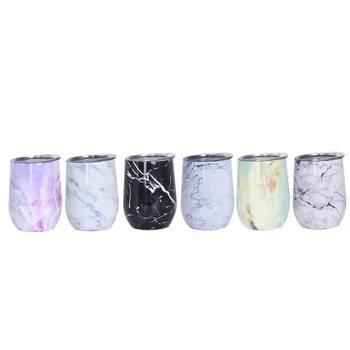 

Creative Stainless Steel Double-layer Insulated Eggshell Cups Household U-shaped Red Wine Beer Big Belly Cups Best Friend Gifts