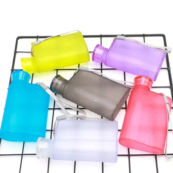 

220ML Frosted Hip Flasks Wine Cup Creative Portable Water Bottle Plastic Outdoor Travel Mugs