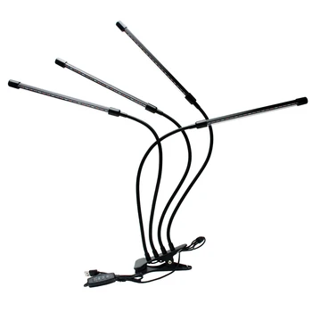 

4 Heads LED Grow Light Full Spectrum Phyto Lamp USB Clip-on Grow Lamp for Plants Indoor Seedlings Flower Grow Tent Box