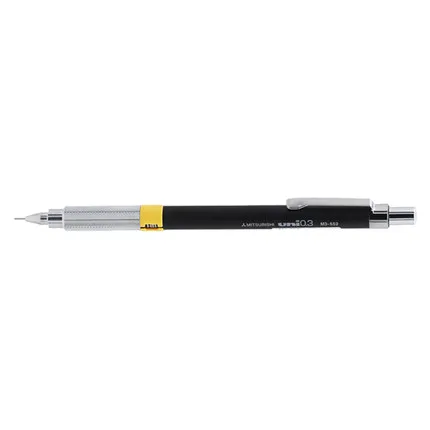 UNI механический карандаш M3-552/M5-552/M7-552 0,3/0,5/0,7 низкий центр тяжести Профессиональный рисунок дизайн студенческий карандаш - Цвет: 0.3mm  yellow