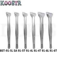 Нержавеющая сталь промышленные Антистатические Пинцет Часовщик Ремонт Инструменты отличное качество BST-91-5L SA 91-5T 91-4L 91-4T 91-6L