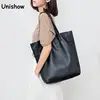 Simple Casual Leather Women Shoulder Bag Luxury Brand Designer Genuine Leather Lady Handbags Commuter Bag Large Female Totes Bag ► Photo 2/6