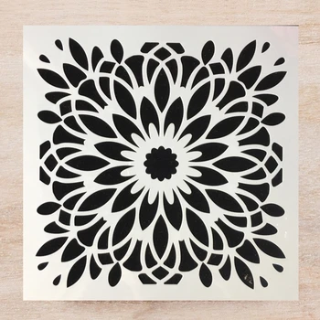 

12*12inch Big Mandala Round Glory DIY Layering Stencils Wall Painting Scrapbook Coloring Embossing Album Decorative Template