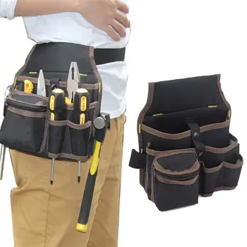 

1Pc Large Capacity Tool Bag Waist Pockets Electrician Tool Bag Oganizer Carrying Pouch Tools Bag Belt Waist Pocket Case