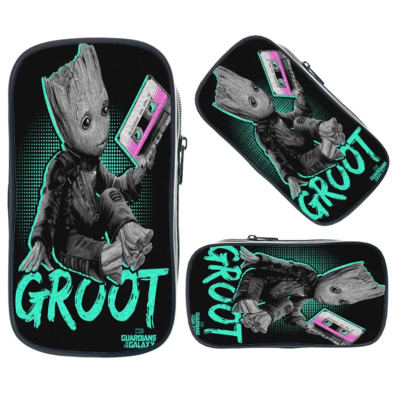 I Am Groot косметички для мальчиков и девочек школьные принадлежности пакеты для хранения большой пенал для женщин и мужчин модные косметички