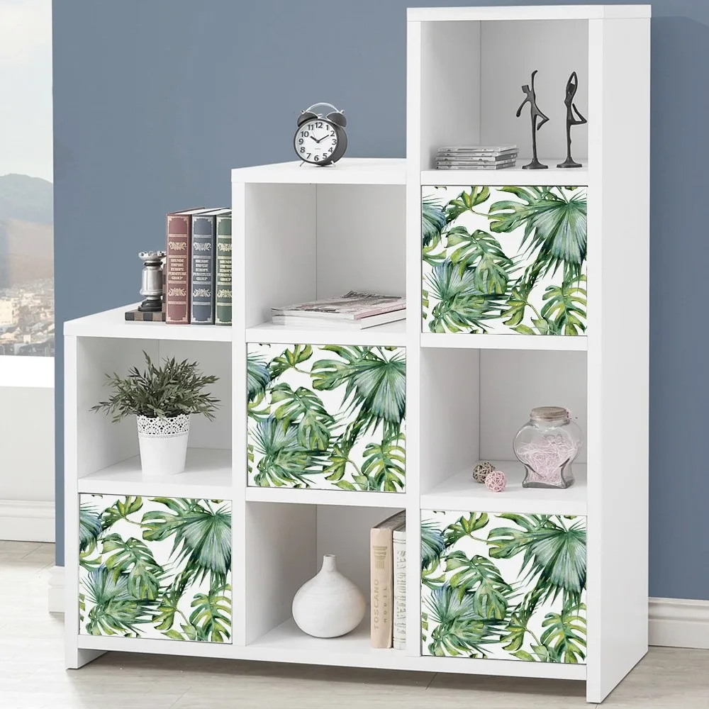 

Banana Leaf Sticker Self - adhesive Bedroom Waterproof Cabinet to Receive Cabinet Paste Furniture Renovation Stickers Hot Sale